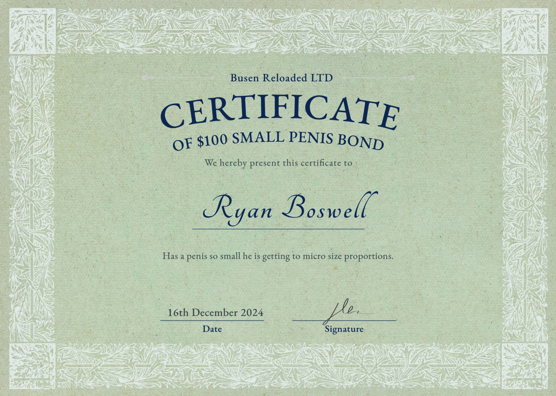Where Losers come to pay tax for having a small penis